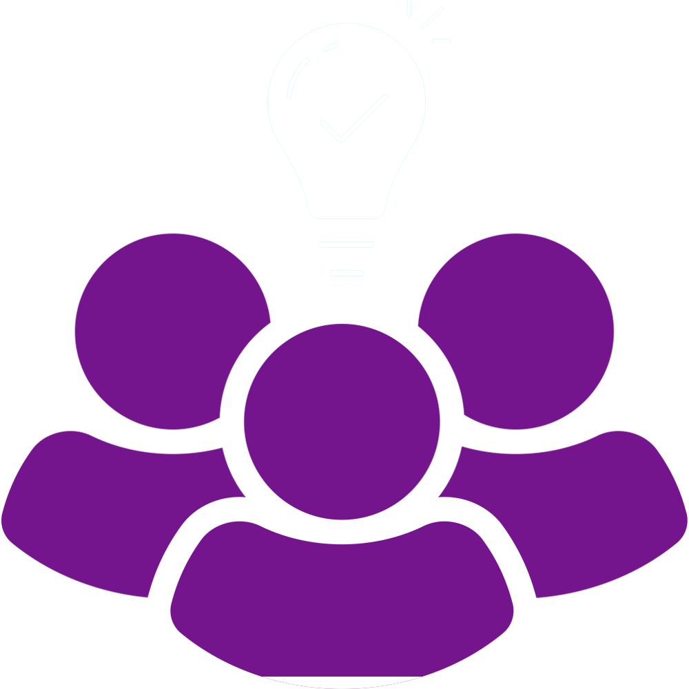 Team insight icon line outline thin stroke set